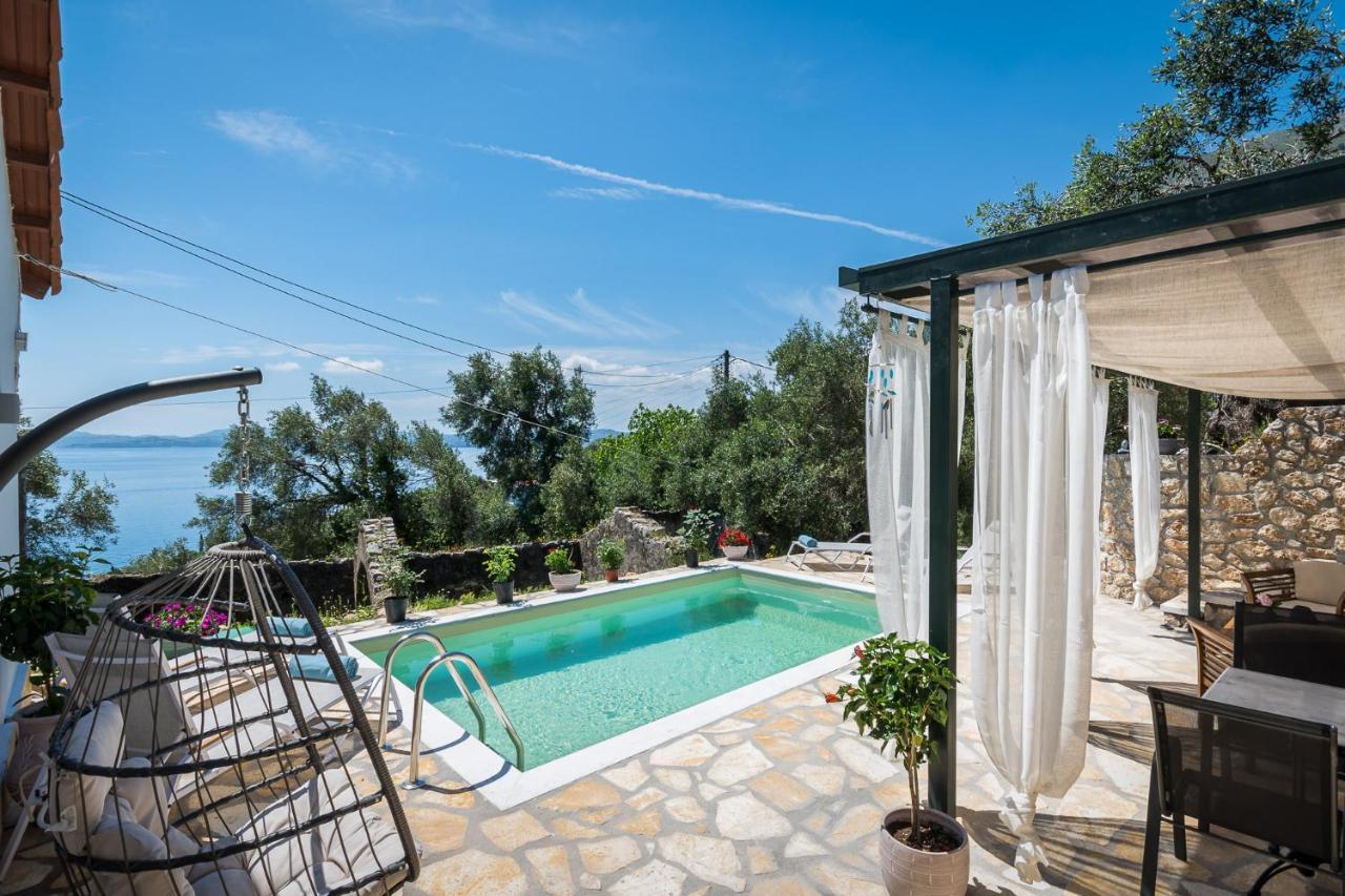 Alkinoi Seaview Villa With Private Pool By Konnect, Nisaki Nisaki  Dış mekan fotoğraf