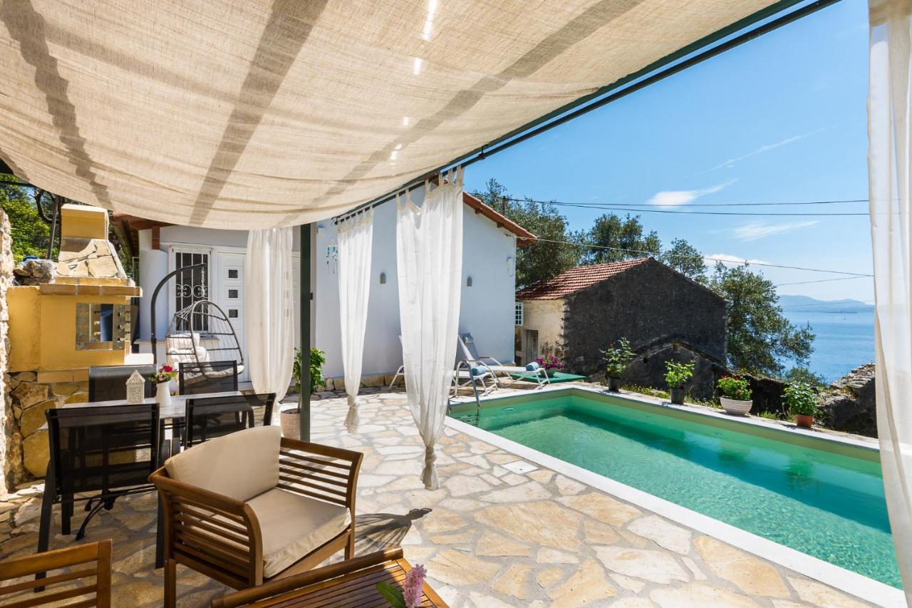 Alkinoi Seaview Villa With Private Pool By Konnect, Nisaki Nisaki  Dış mekan fotoğraf